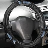 MLB L.A. Dodgers Black Vinyl Massage Grip Steering Wheel Cover