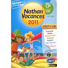 Nathan vacances - tout en un - du CP vers le CE1 : 6/7 ans
