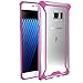 Galaxy Note 7 Case, POETIC Affinity Series Premium Thin/No Bulk/Clear/Dual material Protective Bumper Case for Samsung Galaxy Note 7 (2016) Pink/Clear