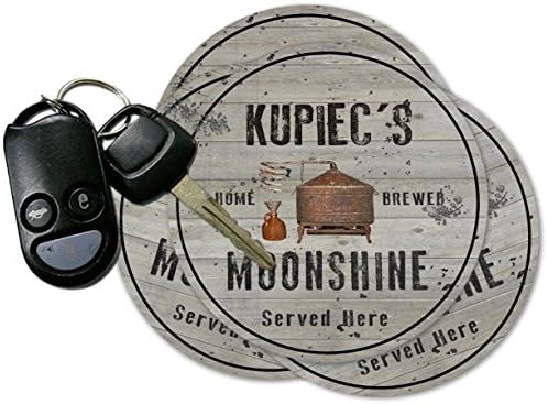 KUPIEC'S Home Brewed Moonshine Coasters - Set of 4