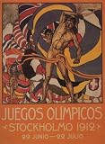 JUEGOS OLIMPICOS STOCKHOLMO 1912 OLYMPIC GAMES VINTAGE POSTER REPRO