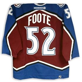Buy Adam Foote Autographed Colorado Avalanche Burgundy Jersey