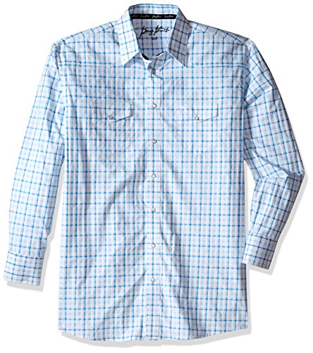 Wrangler Men's Big and Tall George Strait Two Pocket Long Sleeve Woven Shirt