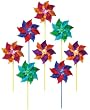 In The Breeze Mylar Pinwheel Spinner, 8-Piece