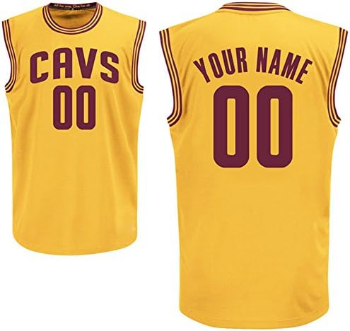 Youth Customized Cleveland Cavaliers Gold Replica Basketball Jersey Kyrie Irving #2 Size S