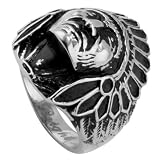 American Indian Chief Ring - Stainless Steel