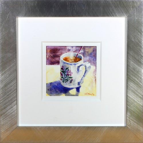 Portmeiron Mug, Framed Original Watercolor Still Life Painting, 12 X 12 Inches