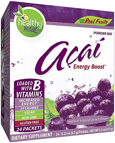 Acai Natural energy BoostTM Tropical Punch- 24 Ea (4 Pack)