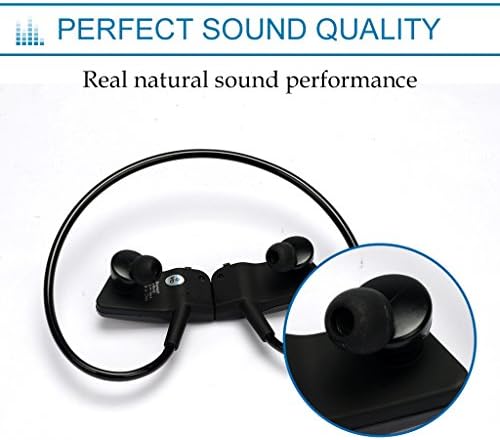 Wireless Bluetooth Stereo Earbuds Version 4.0 Bluetooth Headset Suoper Lightweight Sweatproof Neckband Headphone for Music Sports Supporting Tf Card