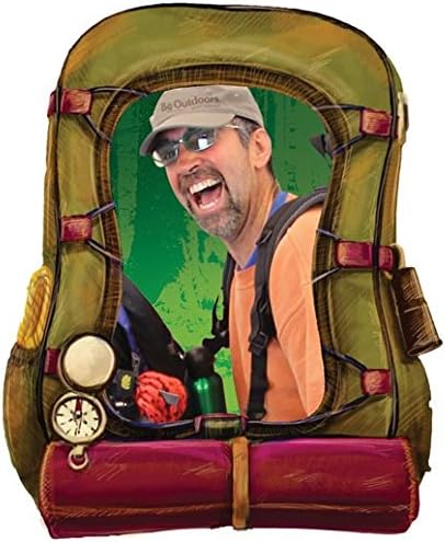 Home Axentz Hike Hiking Backpack Collectible Camping Photo Picture Frame, 4x6, Vertical, Standing Table Top