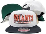 San Francisco Giants White / Black Snapback Adjustable Plastic Snap Back Hat / Cap