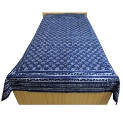 Bedcovers Bedspreads Cotton House Decor Block Printing Size Twin (bscov410)