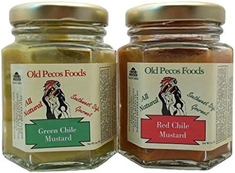Old Pecos Foods Red and Green Chile Southwest Mustard Gift Pack