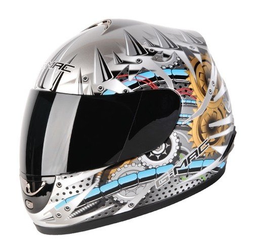 G-Mac Mechanoid Full Face Motorcycle Helmet - Medium