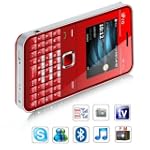 dr.tech IP88 Red Quad Band Dual Cards with QWERTY Keyboard Cell Phone (Unlocked)