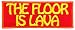 The Floor is Lava Meme Patch Iron On Applique - Red, Orange, Yellow - 4