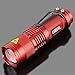 Enjoydeal Red Portable Mini CREE Q5 LED 1200 Lumen Zoomable Flashlight Torch AA/14500