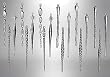 Club Pack of 18 Snowfall Valley Iridescent Glass Icicle Christmas Ornaments 7.5"