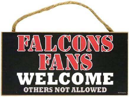 Atlanta Falcons Small Wood Welcome Sign