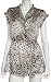 Apparel : Cinema Etoile Women's Jaguar Charmeuse Babydoll And Wrap Set With Matching Thong