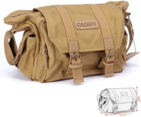 DSLR Digital Camera Gadget Organizer Bag, CityBag Digital Camera Bag with Non-absorbent Canvas, Shock-proof Sponge Case, Lightweight, Great for Carrying Camera and Extra Lenses, Book and Tablet