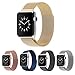Apple Watch Band,Teslasz® 38mm Mesh Replacement Strap Stainless Steel Milanese Loop Strap Magnetic Buckle Wrist Band for Apple iWatch All Models (Gold 38 MM)
