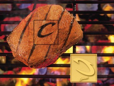 Cleveland Cavaliers NBA Sports Fan Grill Branding Iron