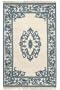 Filigree Aubusson Area Rug, 5-footx8-foot, BLUE