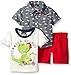 Boys Rock Baby Boys' 3 Piece Short Set Scooter-Saurus