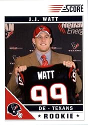 2011 Panini Score Football Rookie Card #340 J.J. Watt - Texans In a Protective Screwdown Case!