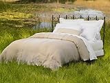 Coyuchi Organic Linen Labyrinth Duvet Cover - King - Natural