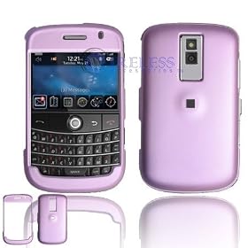 BlackBerry Bold 9000 Cell Phone Light Purple Solid Protective Case Faceplate Cover AT&T + Free LiveMyLife Wristband