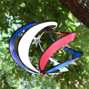 Patriotic Galaxy Hanging Wind Spinner