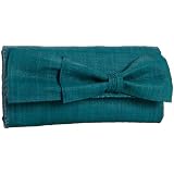Mar Y Sol Eloise Woven Raffia Bow Clutch