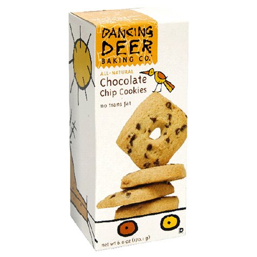 Dancing Deer Baking Co. Shortbread Cookies, Chocolate Chip, 6-Ounce Box, (Pack of 6) by Dancing Deer Baking Co.