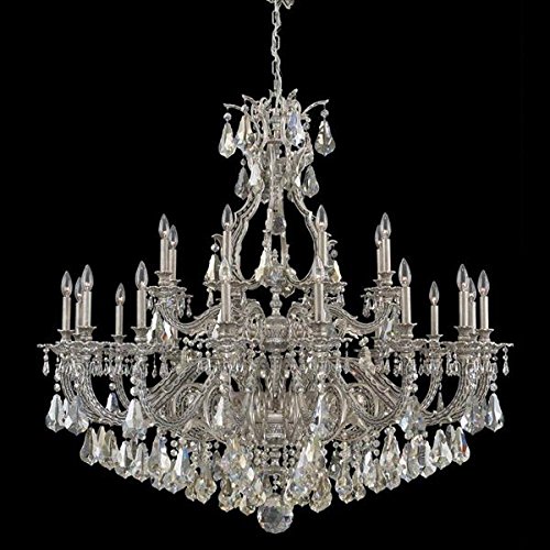 Best Buy Schonbek 6962-48O Swarovski Lighting Sophia Chandelier, Antique Silver