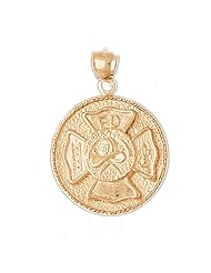 CleverEves 14K Gold Pendant Fire Fighting 11.4 - Gram(s)