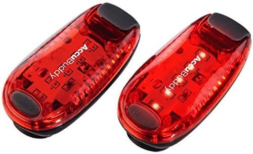 AccuBuddy LED Safety Light - Clip On Running &amp; Bike Tail Light for higher Visibility in Road Traffic