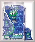 Wet Light Liquid Body Glide Personal Lubricant 120 Piece Fishbowl of 10 ml Packets