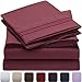 Mellanni California King Sheets Set - 4 PC Iconic Collection Bedding - Hotel Luxury, Extra Soft, Cooling Bed Sheets - Wrinkle, Fade, Stain Resistant (Cal King, Brick Red)