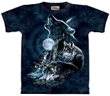 Bark at the Moon Wolf T-Shirt by The Mountain 100% Cotton Short Sleeve Shirt in Adult Sizes