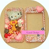 Hello Kitty / Barbie & sweets Decoden kawaii diamante Bling iphone 4 4/s case