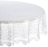 Kane Home Products White Vintage Lace Tablecloth, 63-Inch Round Kane Home Products White Vintage Lace Tablecloth, 63-Inch Round