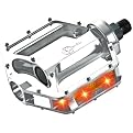 Xprit LED Light-Up Aluminum Pedals - Silver (5.5")