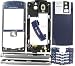 --Blue T-Mobile RIM BlackBerry Pearl 8100 Original OEM Full Complete Housing Faceplate Case Cover Shell with Trackball Keypad Lens Screen GSM New