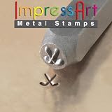 ImpressArt, Metal Jewelry Design Stamp, Hockey Sticks, 6mm