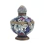 Moroccan Indigo Deep Blue Box Swarovski Crystals Jewelry, Trinket or Pill Box FREE SHIP! Certificate of Authenticity