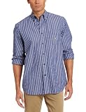 Nautica Mens Long Sleeve Poplin Bengal Stripe Woven