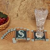MLB Seattle Mariners 8-Pack Absorbent PaperKraft Coasters