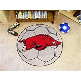 Arkansas Razorbacks NCAA Soccer Ball Round Floor Mat (29)